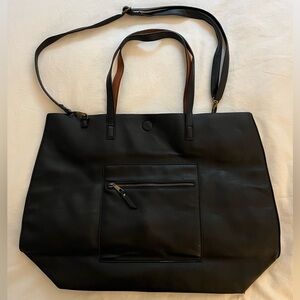 Large leather tote